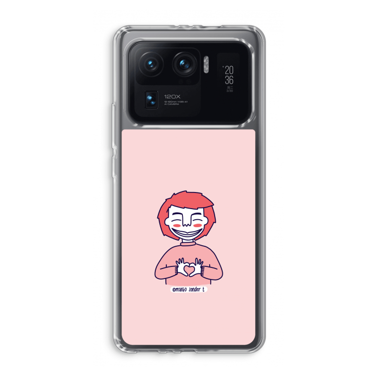 Hartje: Xiaomi Mi 11 Ultra Transparant Hoesje
