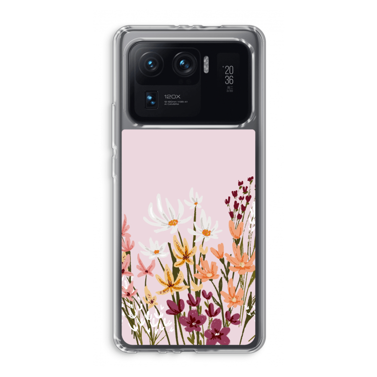 Painted wildflowers: Xiaomi Mi 11 Ultra Transparant Hoesje