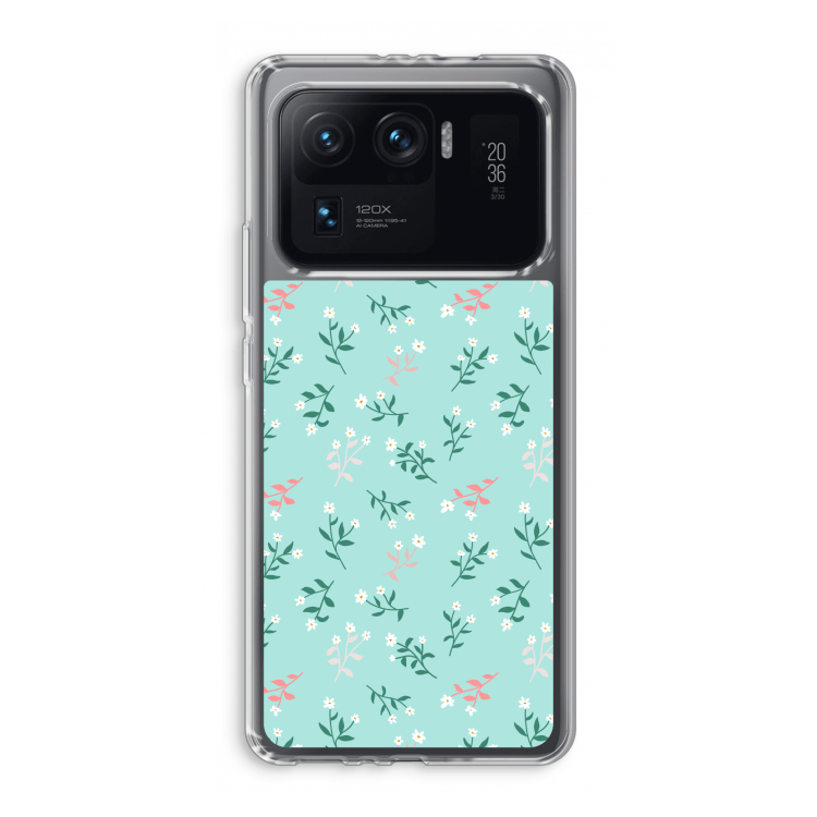 Small white flowers: Xiaomi Mi 11 Ultra Transparant Hoesje