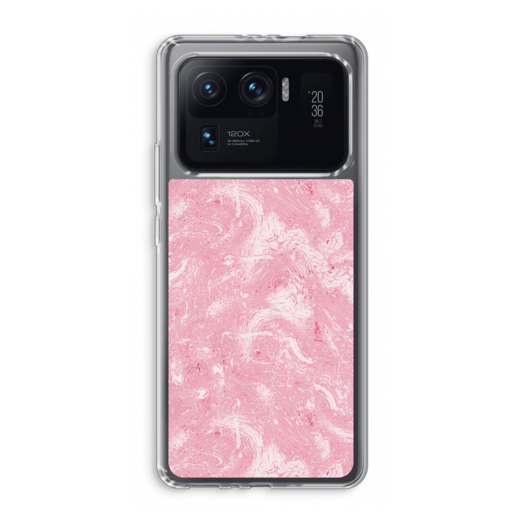 Abstract Painting Pink: Xiaomi Mi 11 Ultra Transparant Hoesje