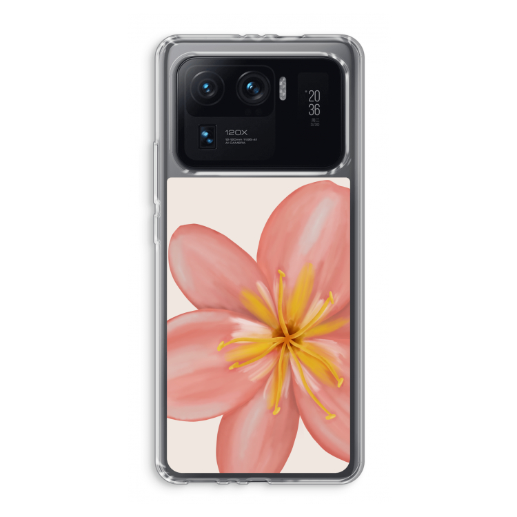 Pink Ellila Flower: Xiaomi Mi 11 Ultra Transparant Hoesje