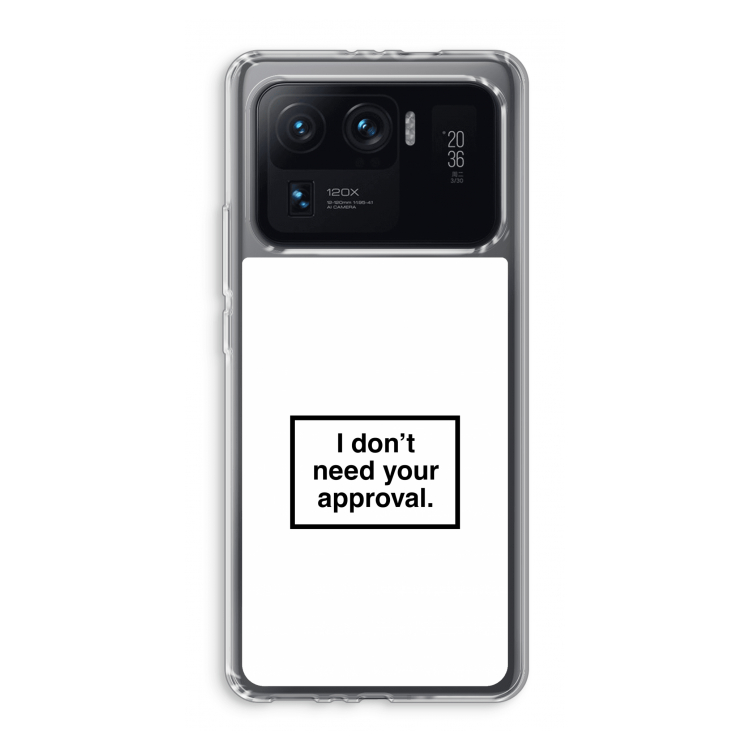 Don't need approval: Xiaomi Mi 11 Ultra Transparant Hoesje