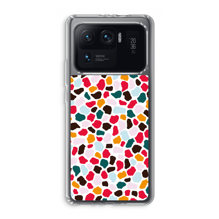 Colored Giraffe: Xiaomi Mi 11 Ultra Transparant Hoesje