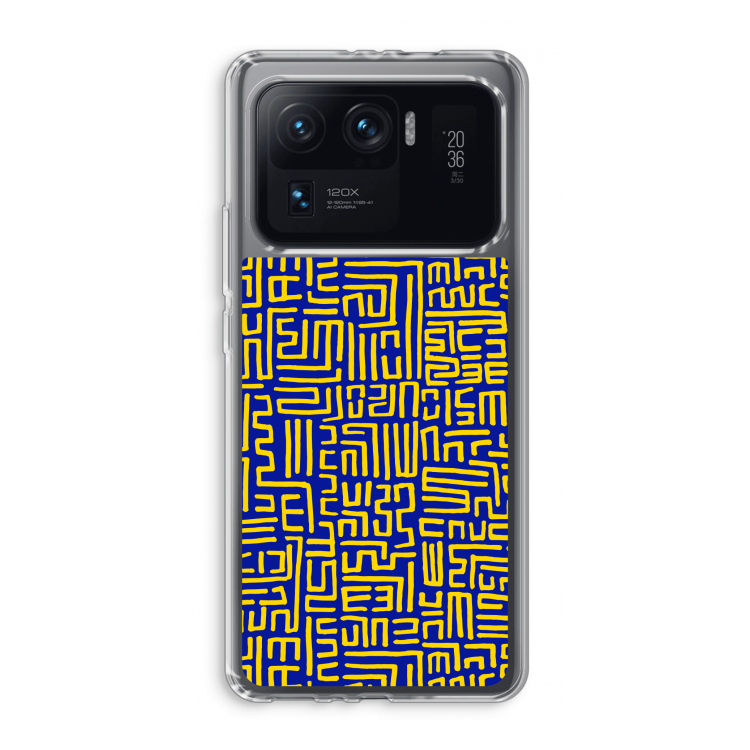 Majorelle Blue Print: Xiaomi Mi 11 Ultra Transparant Hoesje