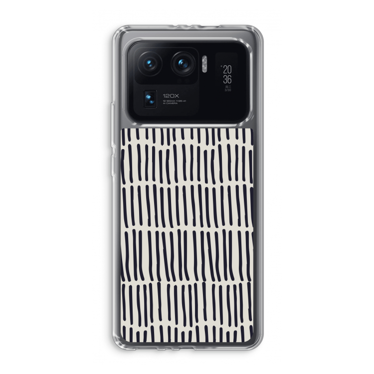 Moroccan stripes: Xiaomi Mi 11 Ultra Transparant Hoesje