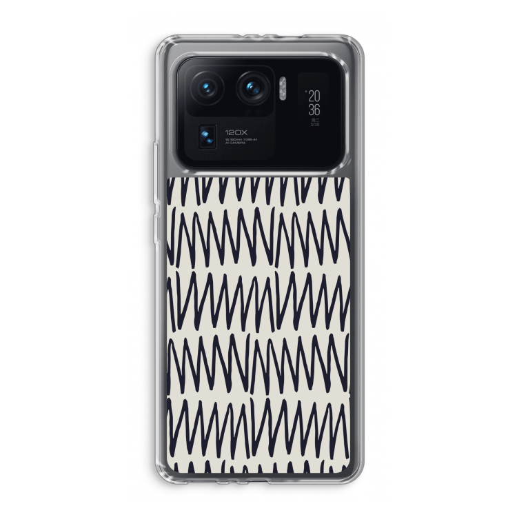 Marrakech Zigzag: Xiaomi Mi 11 Ultra Transparant Hoesje