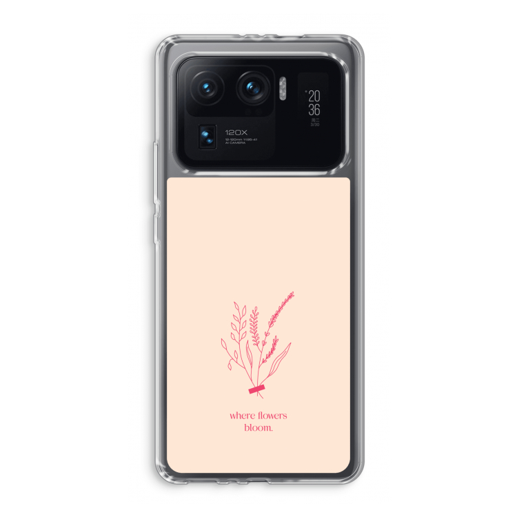 Where flowers bloom: Xiaomi Mi 11 Ultra Transparant Hoesje