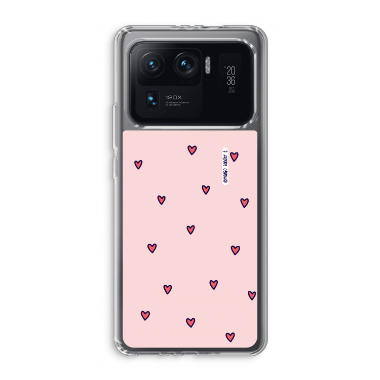 Hartjes: Xiaomi Mi 11 Ultra Transparant Hoesje