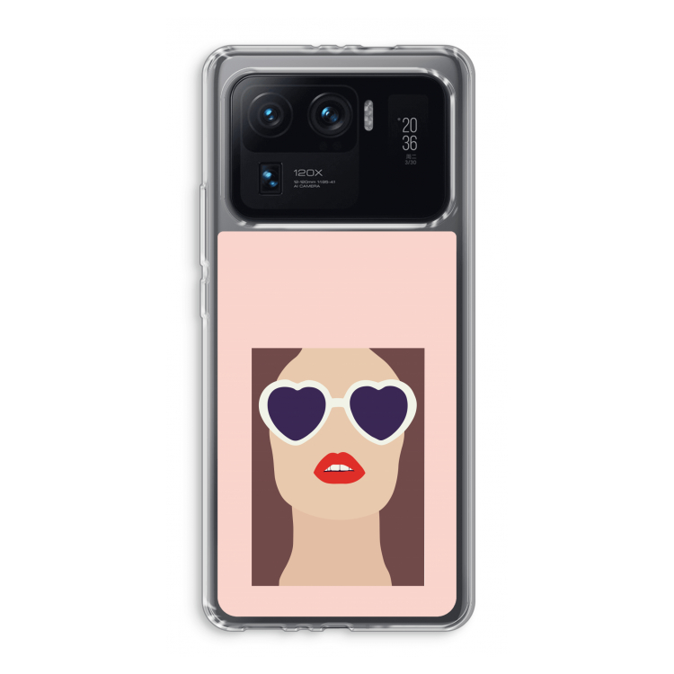 Red lips: Xiaomi Mi 11 Ultra Transparant Hoesje