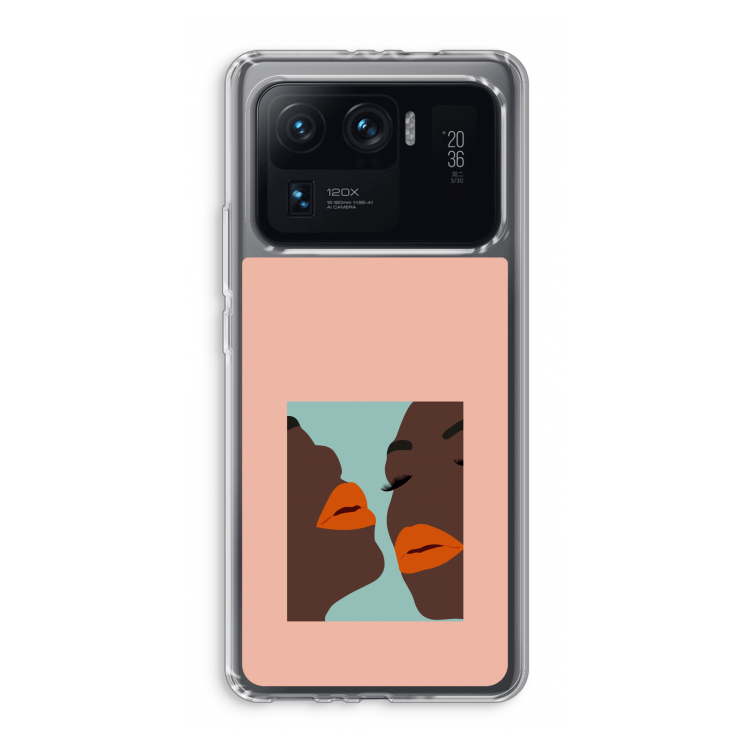 Orange lips: Xiaomi Mi 11 Ultra Transparant Hoesje