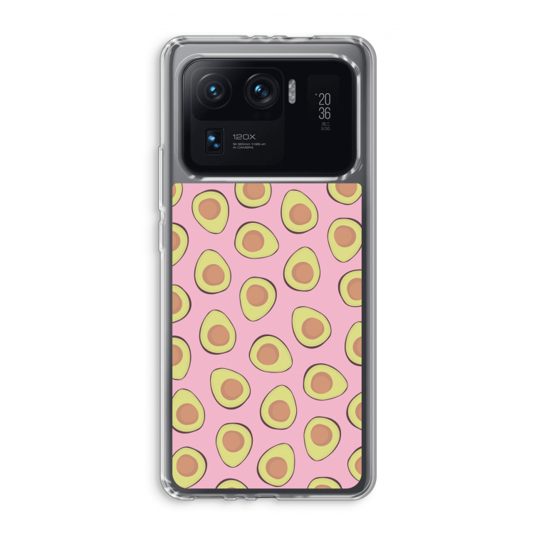Dancing avocados: Xiaomi Mi 11 Ultra Transparant Hoesje