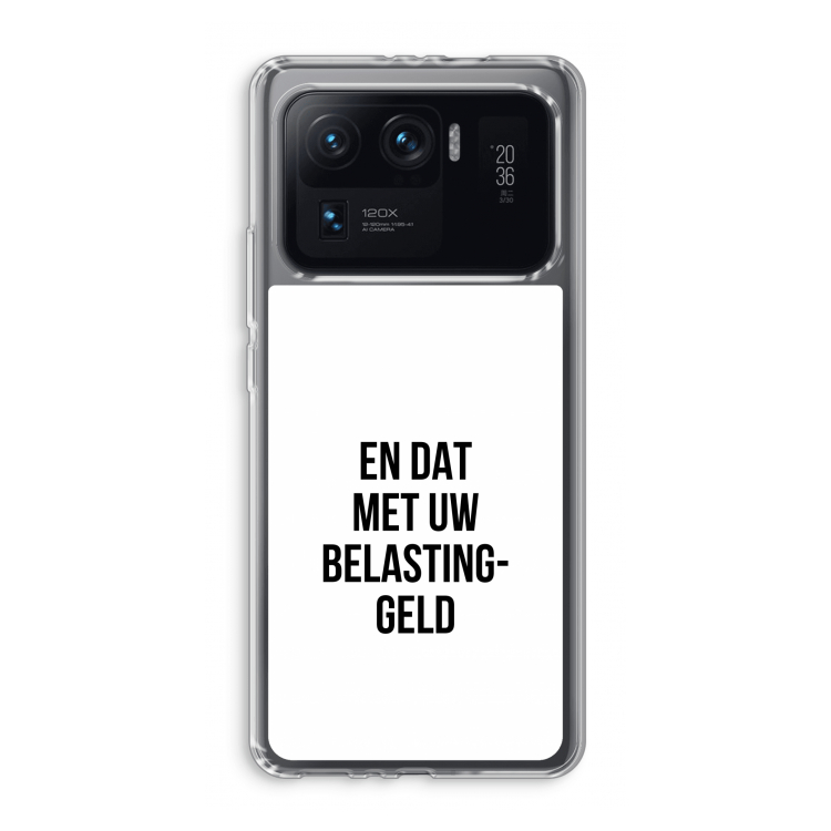 Belastinggeld: Xiaomi Mi 11 Ultra Transparant Hoesje