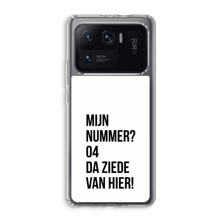 Da ziede van hier: Xiaomi Mi 11 Ultra Transparant Hoesje