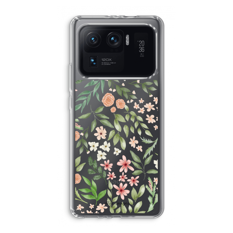 Botanical sweet flower heaven: Xiaomi Mi 11 Ultra Transparant Hoesje
