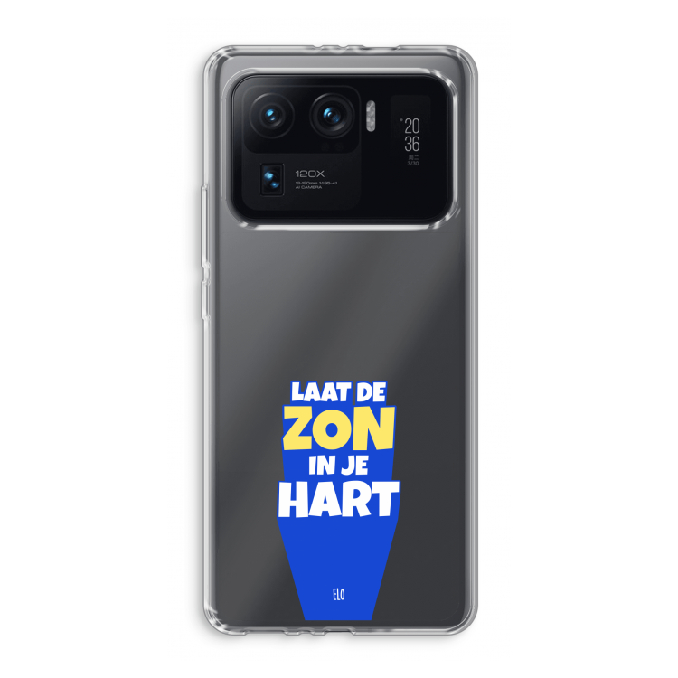 Laat de zon in je hart: Xiaomi Mi 11 Ultra Transparant Hoesje