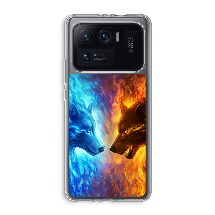 Fire & Ice: Xiaomi Mi 11 Ultra Transparant Hoesje