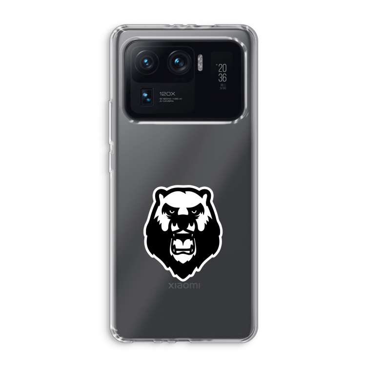 Angry Bear (white): Xiaomi Mi 11 Ultra Transparant Hoesje
