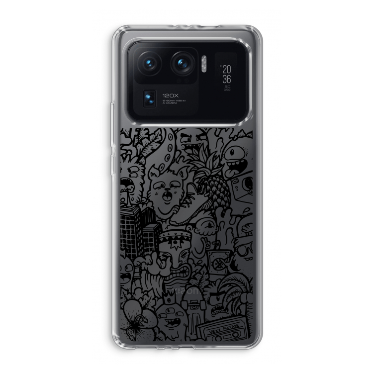 Vexx Black Mixtape: Xiaomi Mi 11 Ultra Transparant Hoesje