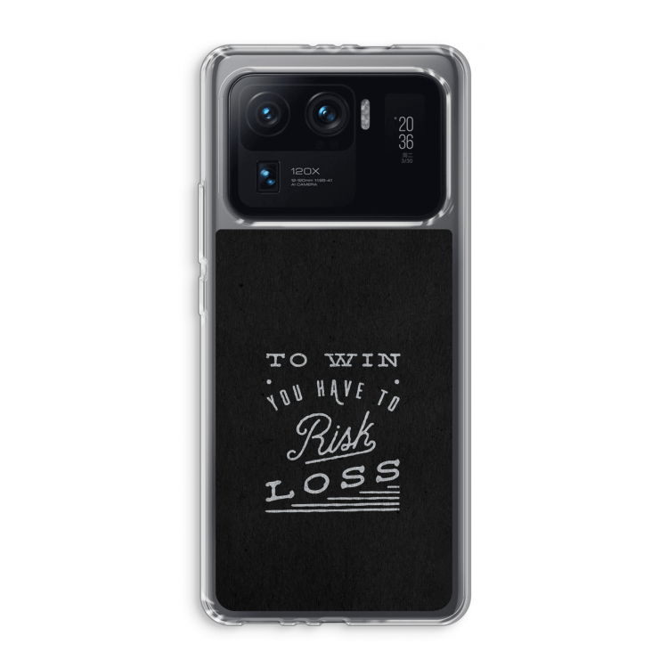Risk loss: Xiaomi Mi 11 Ultra Transparant Hoesje