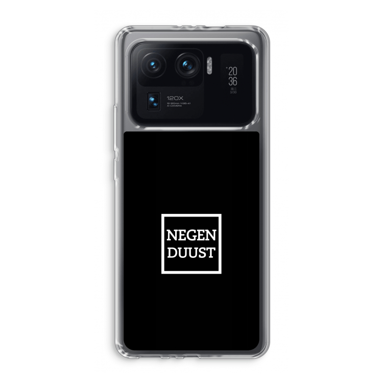 Negenduust black: Xiaomi Mi 11 Ultra Transparant Hoesje