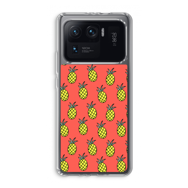 Ananas: Xiaomi Mi 11 Ultra Transparant Hoesje