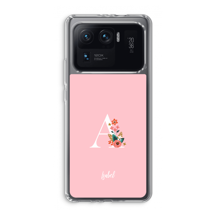 Pink Bouquet: Xiaomi Mi 11 Ultra Transparant Hoesje