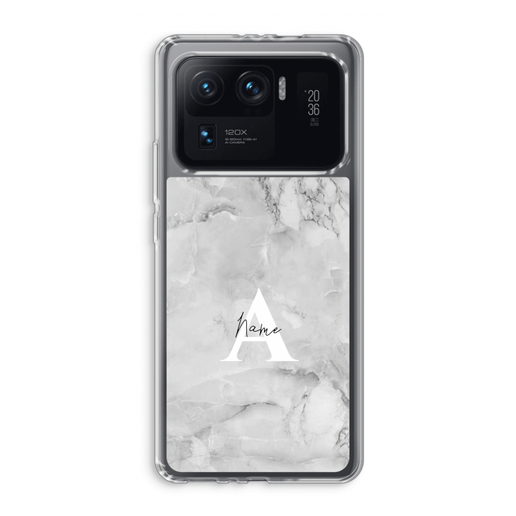 Ivory Marble: Xiaomi Mi 11 Ultra Transparant Hoesje
