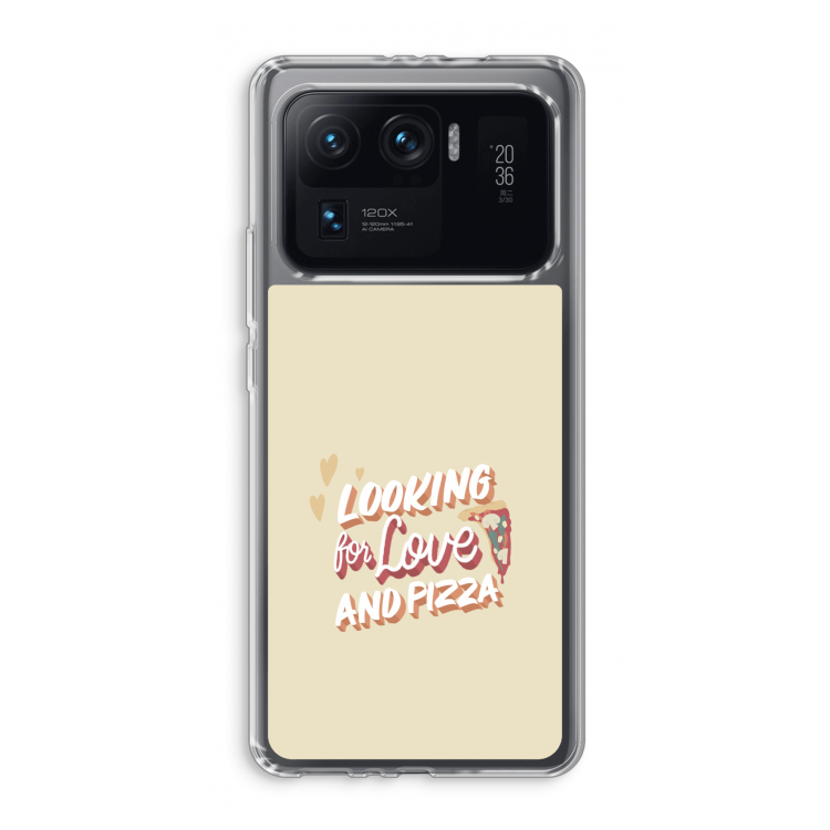 Pizza is the answer: Xiaomi Mi 11 Ultra Transparant Hoesje