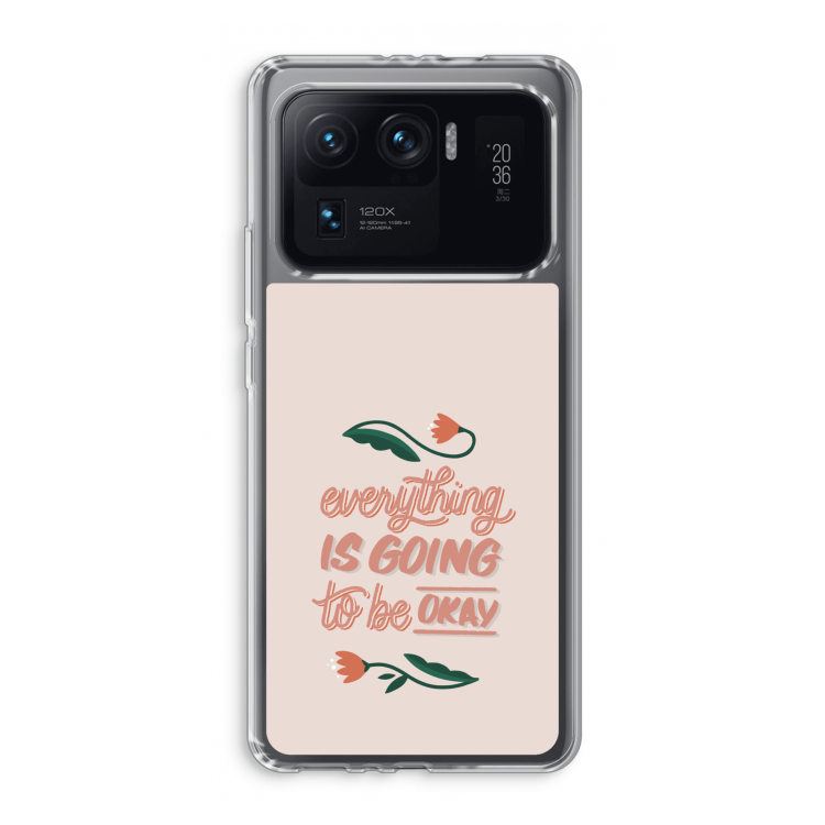 Optimistic flower girl: Xiaomi Mi 11 Ultra Transparant Hoesje