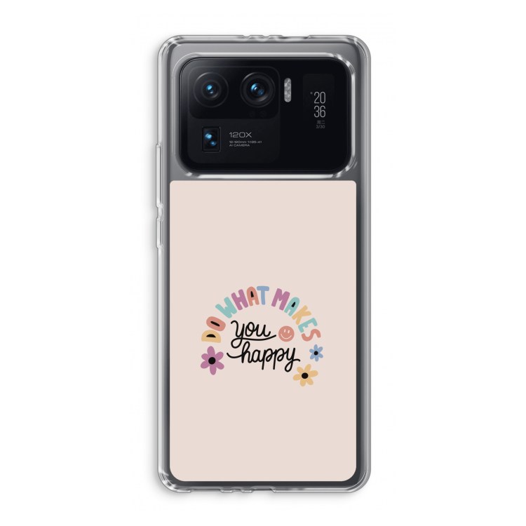 Happy days: Xiaomi Mi 11 Ultra Transparant Hoesje