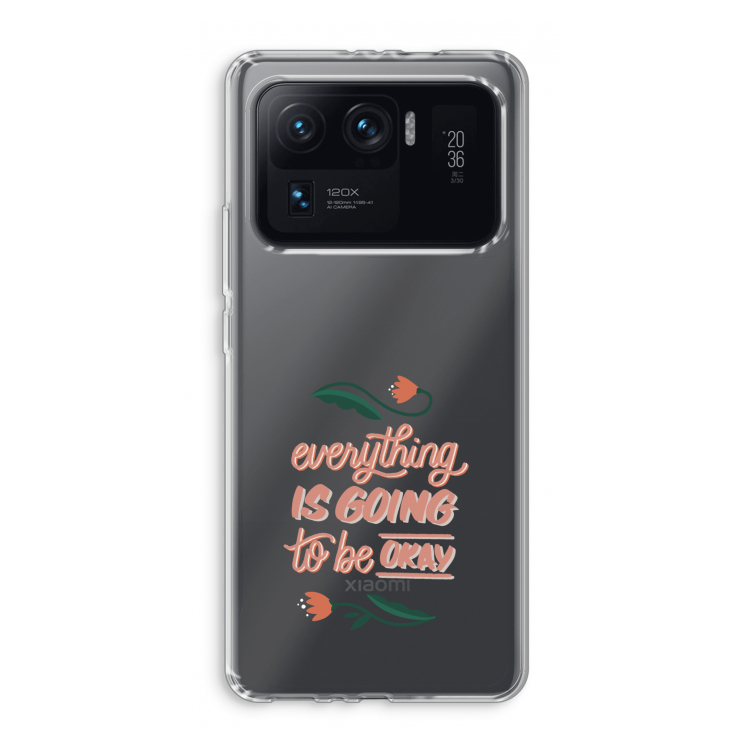 Optimistic flower girl: Xiaomi Mi 11 Ultra Transparant Hoesje