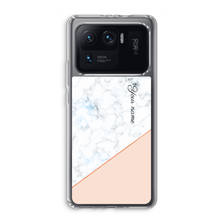 Marmer in stijl: Xiaomi Mi 11 Ultra Transparant Hoesje