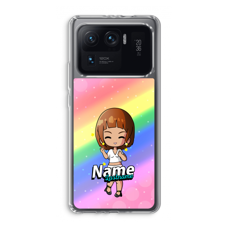 Chibi Maker vrouw: Xiaomi Mi 11 Ultra Transparant Hoesje