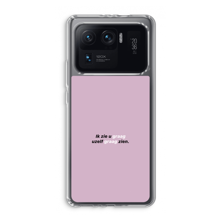 uzelf graag zien: Xiaomi Mi 11 Ultra Transparant Hoesje
