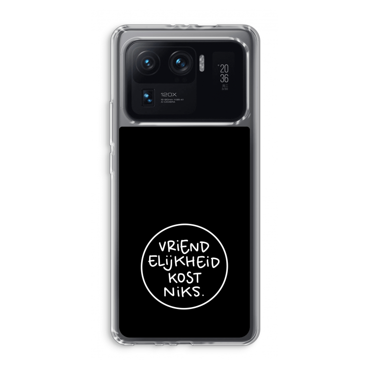 Vriendelijkheid: Xiaomi Mi 11 Ultra Transparant Hoesje