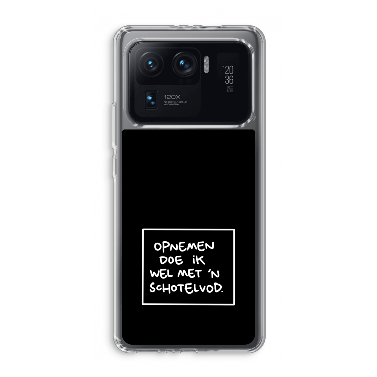 Schotelvod: Xiaomi Mi 11 Ultra Transparant Hoesje
