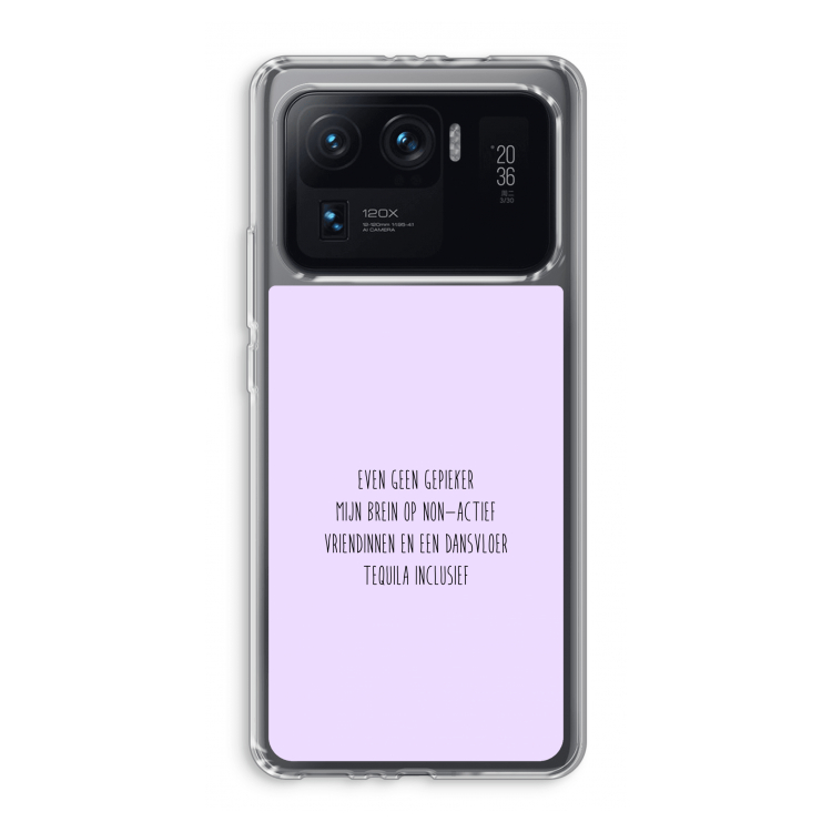 Tequila: Xiaomi Mi 11 Ultra Transparant Hoesje
