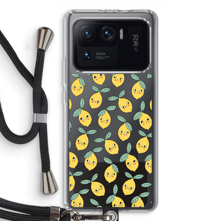 Citroenen: Xiaomi Mi 11 Ultra Transparant Hoesje met koord