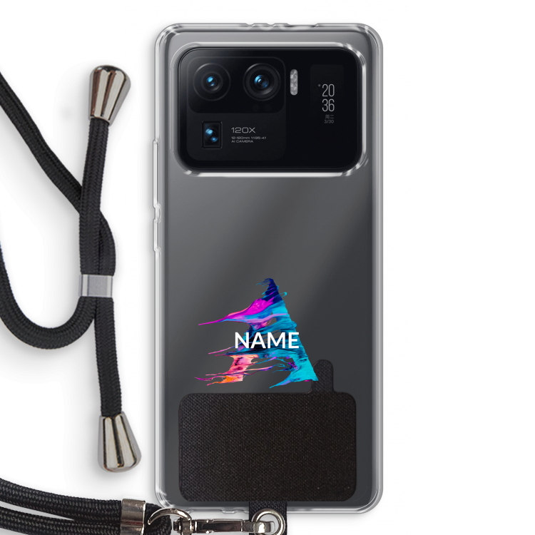 Abstract Spectrum: Xiaomi Mi 11 Ultra Transparant Hoesje met koord