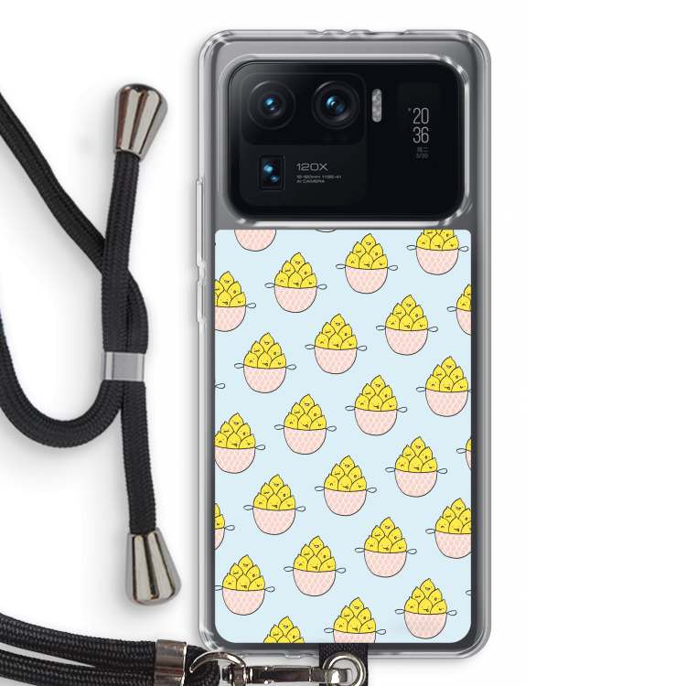 Citroenen: Xiaomi Mi 11 Ultra Transparant Hoesje met koord