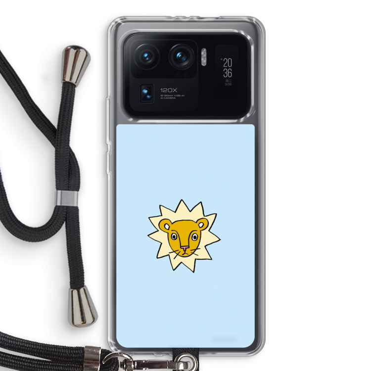 Kleine leeuw: Xiaomi Mi 11 Ultra Transparant Hoesje met koord