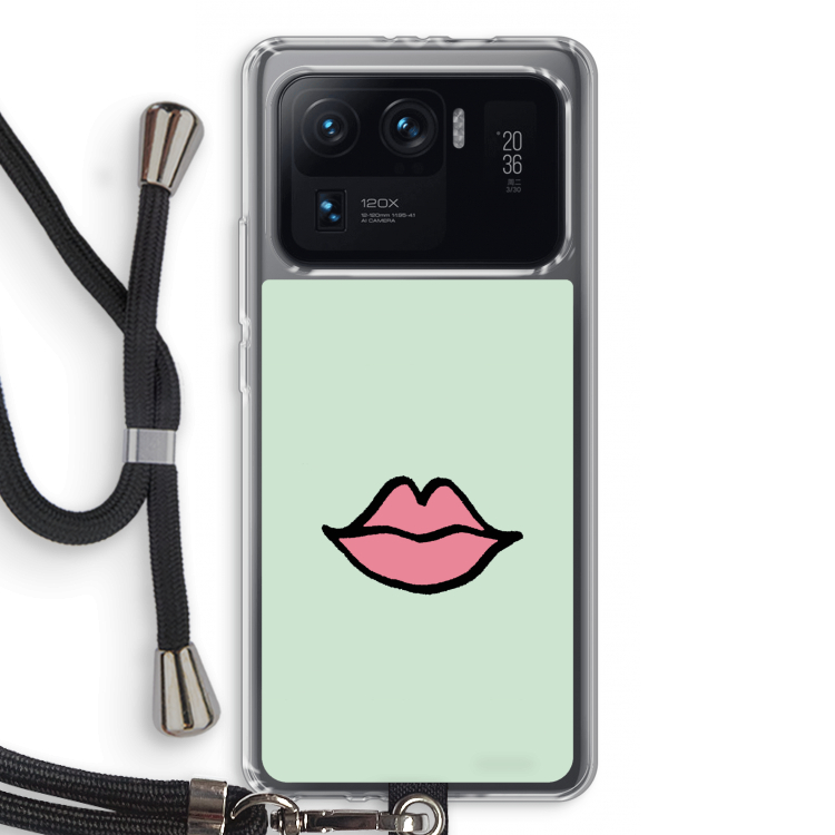 Kusje: Xiaomi Mi 11 Ultra Transparant Hoesje met koord