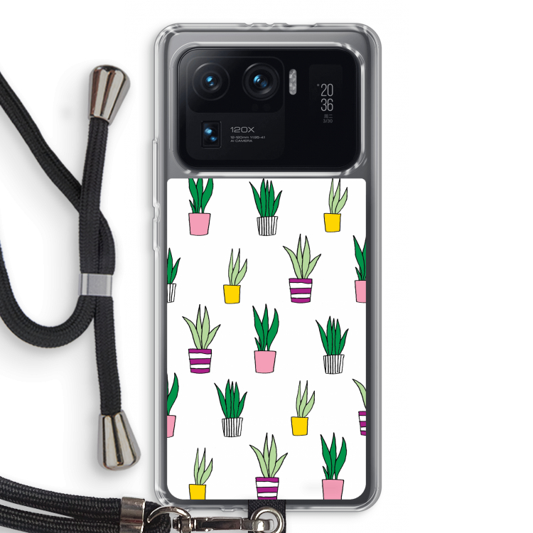 Sanseveria: Xiaomi Mi 11 Ultra Transparant Hoesje met koord