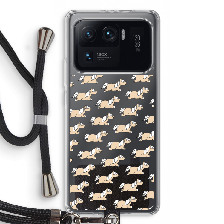 Ponys: Xiaomi Mi 11 Ultra Transparant Hoesje met koord