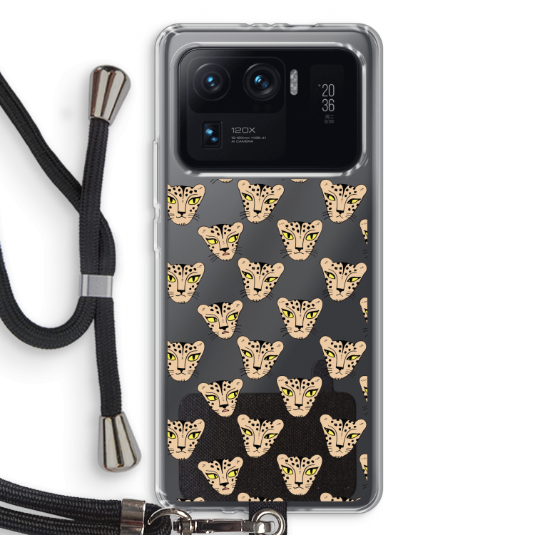Tijger: Xiaomi Mi 11 Ultra Transparant Hoesje met koord