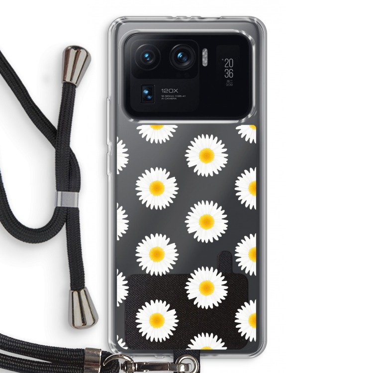 Margrietjes: Xiaomi Mi 11 Ultra Transparant Hoesje met koord