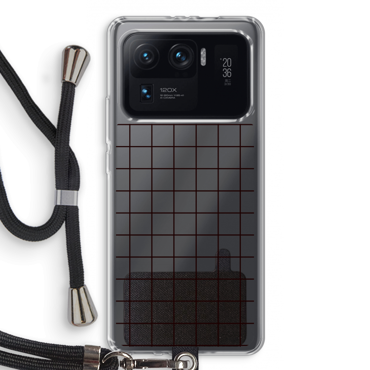 Rooster: Xiaomi Mi 11 Ultra Transparant Hoesje met koord