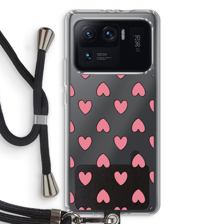 Ondersteboven verliefd: Xiaomi Mi 11 Ultra Transparant Hoesje met koord