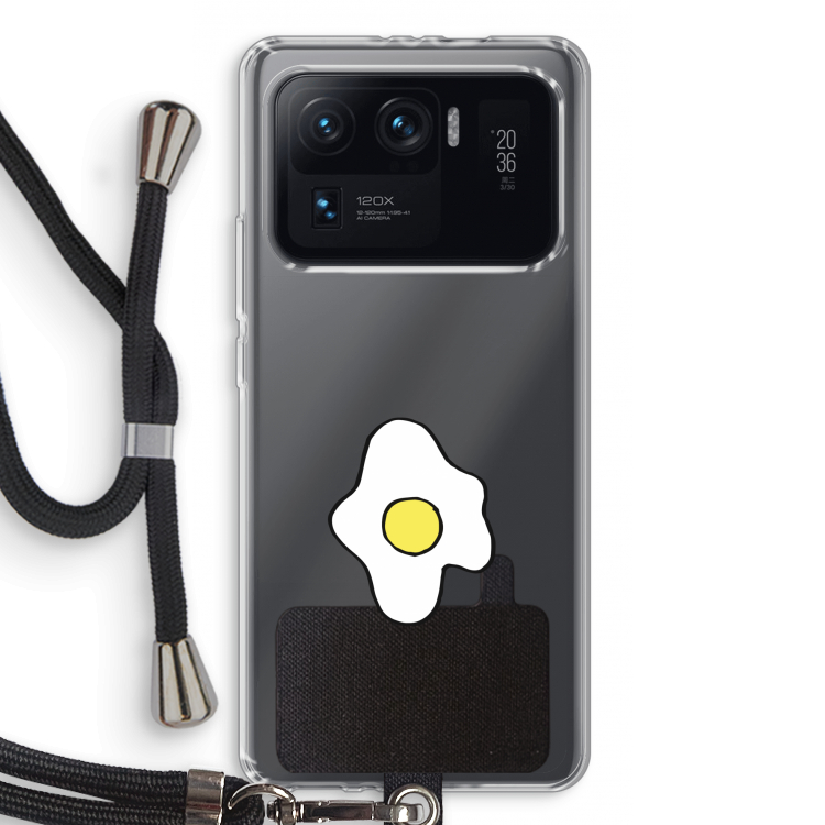 Spiegelei: Xiaomi Mi 11 Ultra Transparant Hoesje met koord