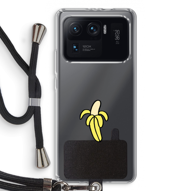 Banana: Xiaomi Mi 11 Ultra Transparant Hoesje met koord